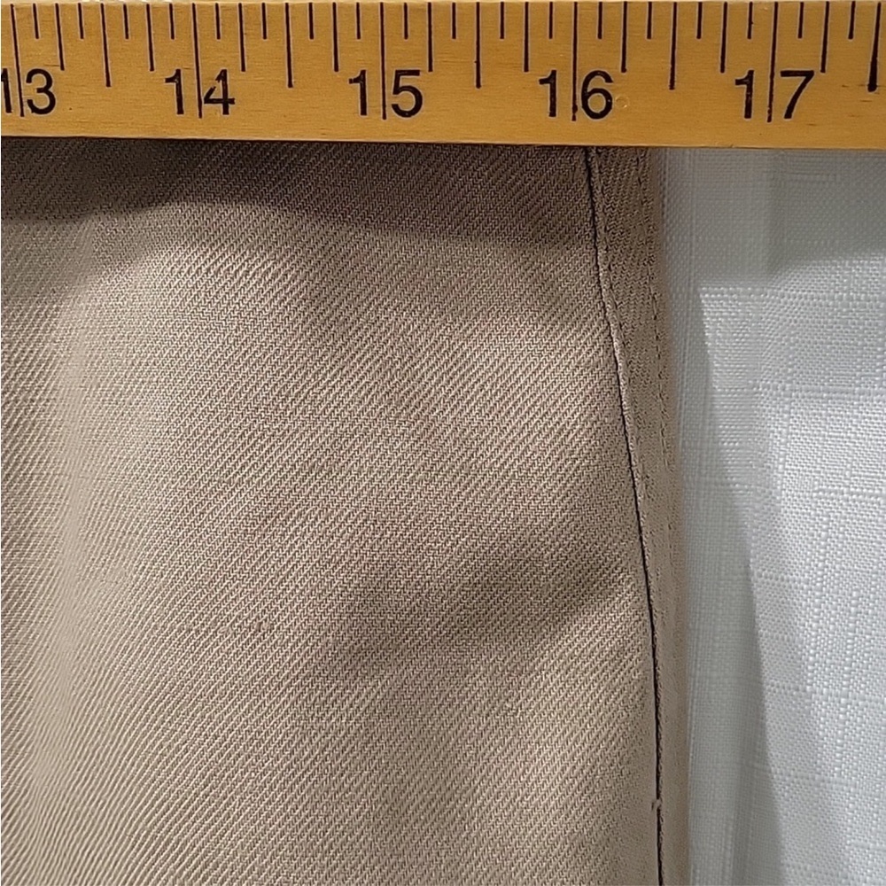 J.CREW Classic Tan Women's Linen Mini Skirt Size 10 - Picture 6 of 8